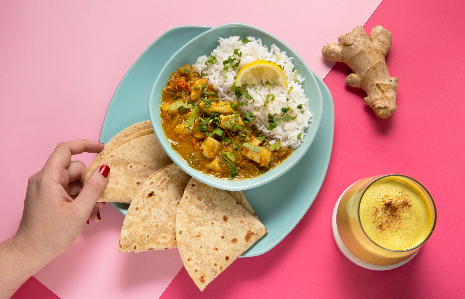 Perfectly balanced Indian Thali